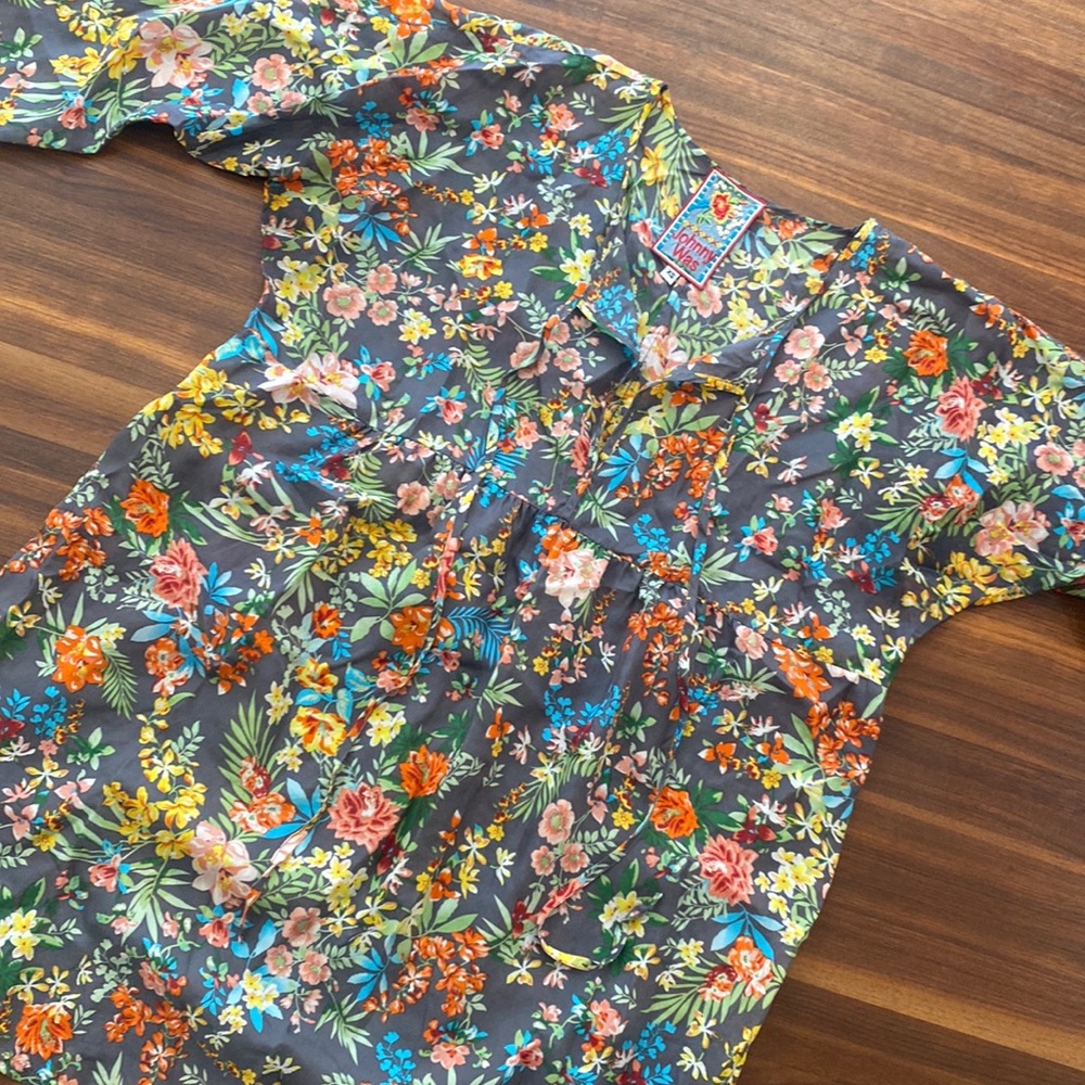 Beautiful Silk Johnny Was Tunic